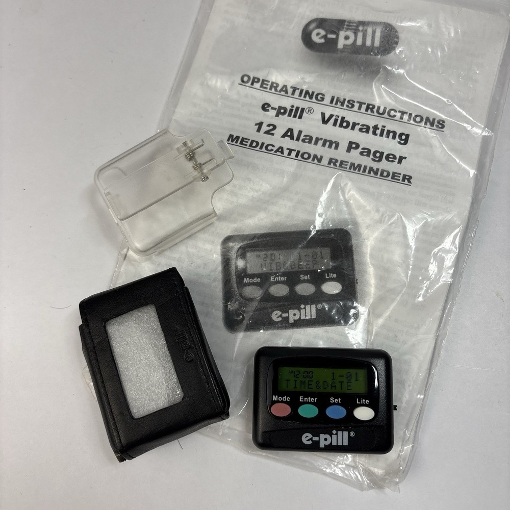e-pill 12 Alarm Vibrating Pager Medication Reminder Geriatric